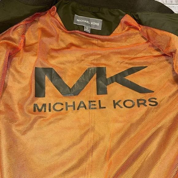 NWT Michael Kors MK Designer Lux Men’s Jacket/Coat Military Olive MSRP $125 MED - Picture 2 of 12